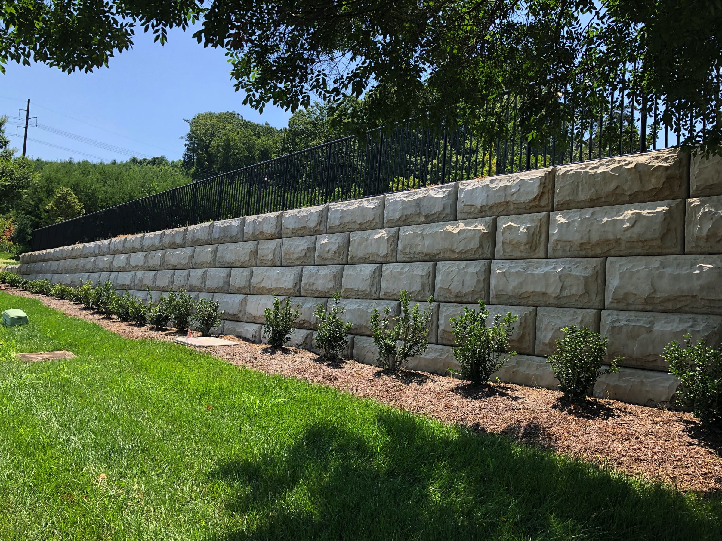 Commercial Photos Stone Strong Retaining Wall